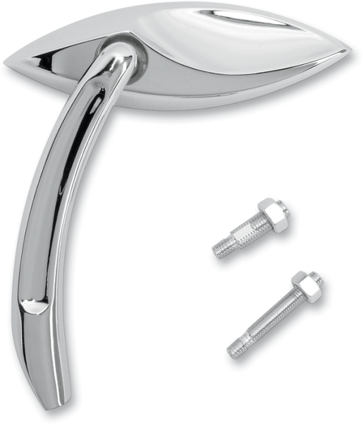 3-d Cat Eye Mirror Polished Chrome, 1, nordicamoto.ro