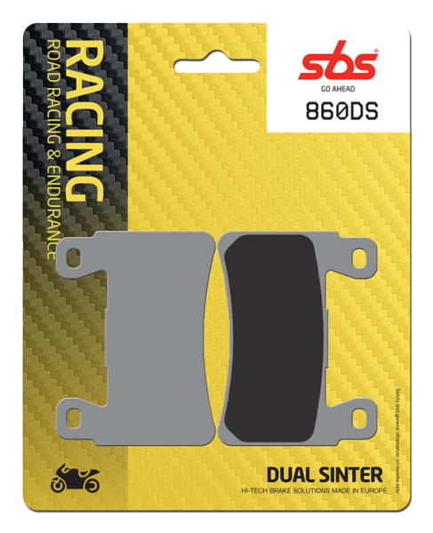 Ds Racing Dual Sintered Brake Pads, 2, nordicamoto.ro