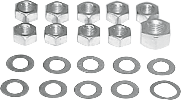 Transmission Kicker Cover Nut Kit Silver, 1, nordicamoto.ro