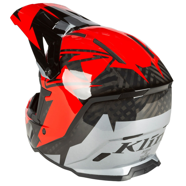 Casca Snowmobil Klim F5 ECE Amp Fiery Red - Metallic Silver-22