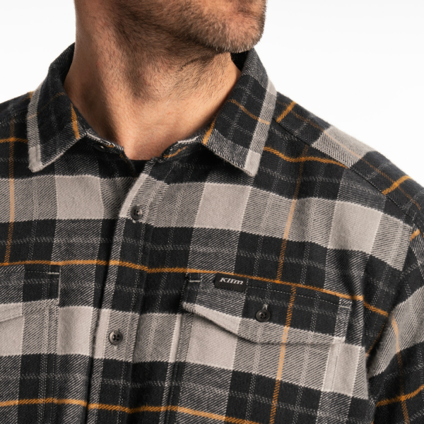 Camasa Klim Owen Heavyweight Flannel Picante - Black-6