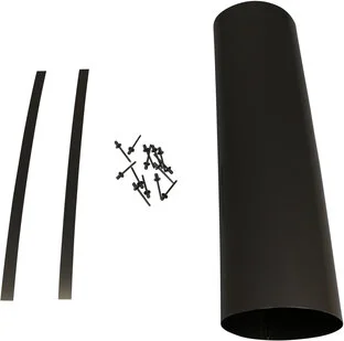 Set manșon pentru toba de eșapament, argintiu, 1, nordicamoto.ro