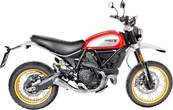 Tobă de eșapament LeoVince LV-10 Slip-On pentru Ducati Scrambler 800 Desert Sled (2017-2020), 2, nordicamoto.ro