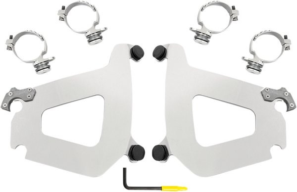 Bullet Fairing Mount Kit Polished, 1, nordicamoto.ro