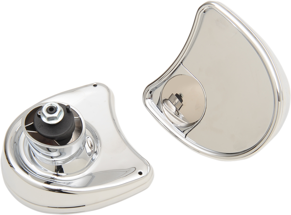 Fairing Mount Mirrors Silver, Chrome, 1, nordicamoto.ro