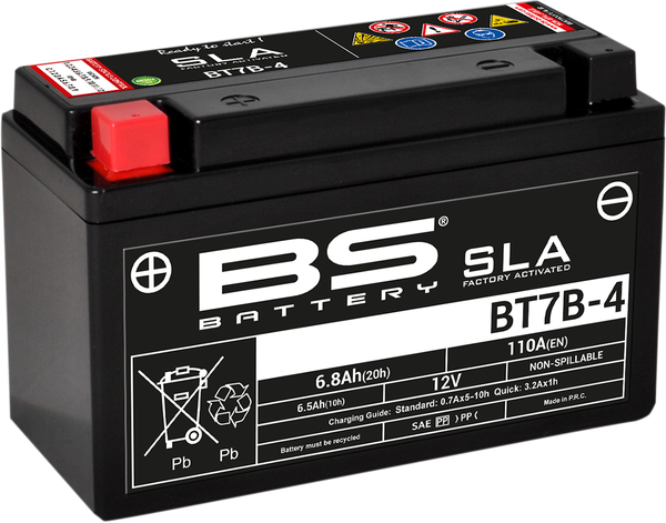 Sla Factory- Activated Agm Maintenance-free Battery Black