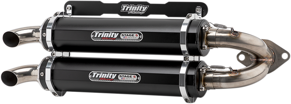 Stage 5 Slip-on Dual Muffler Black, 1, nordicamoto.ro