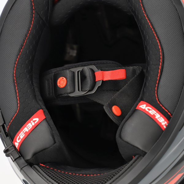 Casca integrala Acerbis Tarmak-X Gri/Rosu XXXL-1