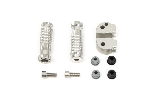 Footrest Kit Silver, 2, nordicamoto.ro