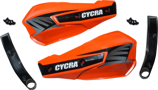 Replacement Vortex Handshields W- Abrasion Guards Orange, 1, nordicamoto.ro