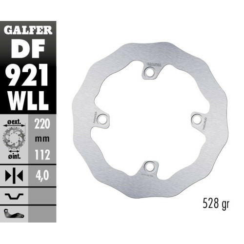 Disc frana spate Sherco 250/300/450 SE-R WP Galfer Solid