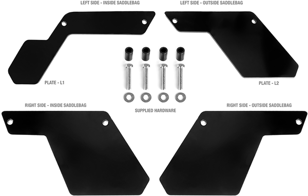 Dxt Rigid Mount Bag Bracket Black, 1, nordicamoto.ro