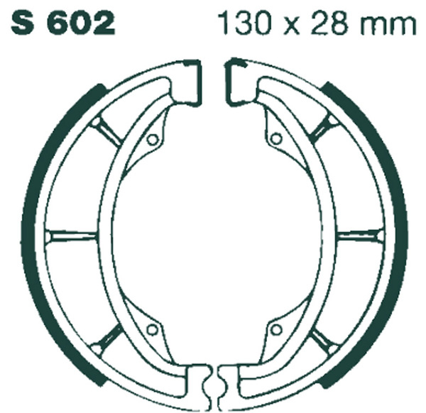 (r)g(r) Grooved Brake Shoe, 1, nordicamoto.ro