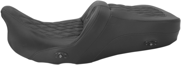 Heated Roadsofa Lattice Stitched Seat Black, 4, nordicamoto.ro