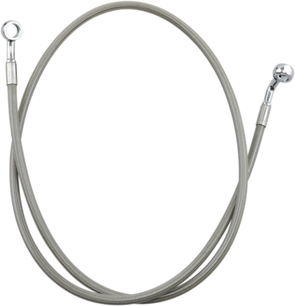 Extended Length Brake Line Silver Oversize [+152 mm (6'')], 1, nordicamoto.ro