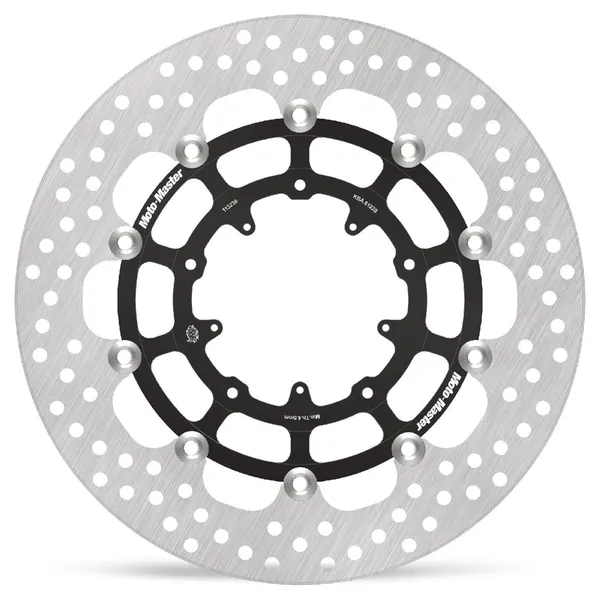 Halo Series Floating Rotor Black, Silver, Stainless Steel-1