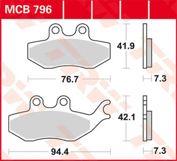 Plăcuțe de frână ceramice universale, 1, nordicamoto.ro