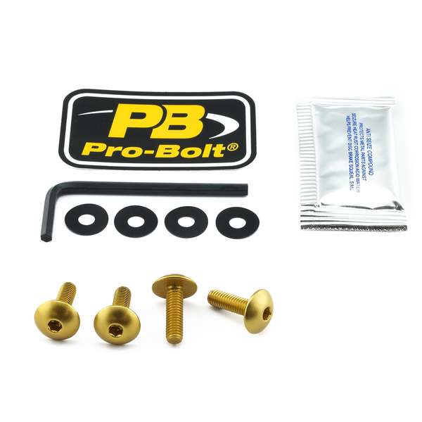 Screen Bolt Aluminium Gold, 1, nordicamoto.ro
