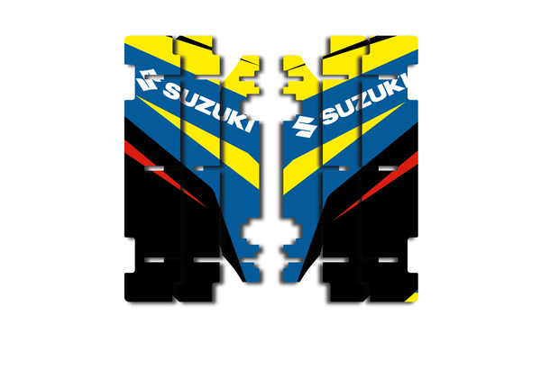 Rad Louver Decals Black, Blue, White, Yellow, 1, nordicamoto.ro