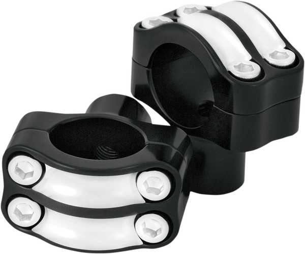 Nostalgia Handlebar Riser Black, Silver, 1, nordicamoto.ro