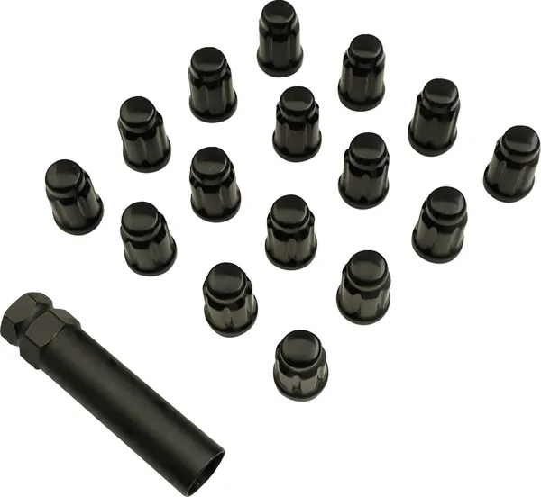 Splined Lug Nut Black -1