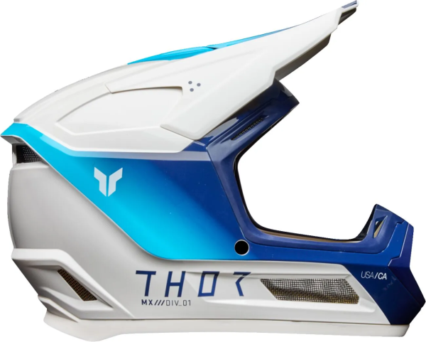 THOR Youth Fleet Storm Helmet White, Blue -4