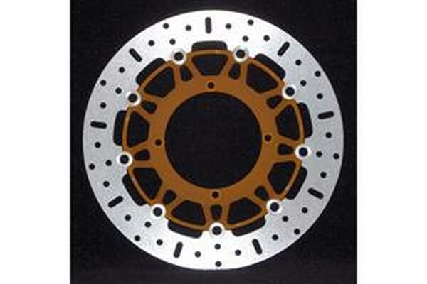 Round Pro-lite Brake Rotor Gold, Silver, Stainless Steel, 1, nordicamoto.ro