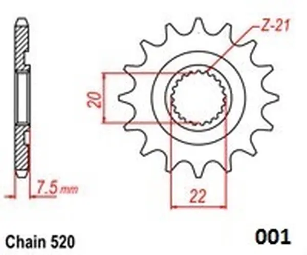Steel Ultralight Front Sprocket -1