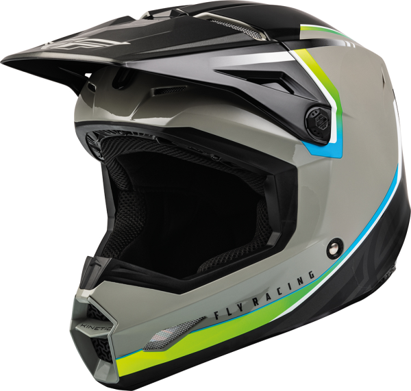 Casca Moto Fly ECE Kinetic Vision Gri/Negru-2