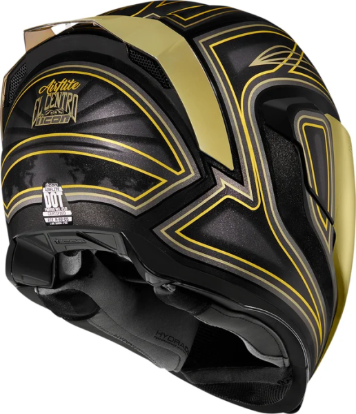 Casca Icon Airflite™ El Centro Black/Gold/Yellow M, 9, nordicamoto.ro