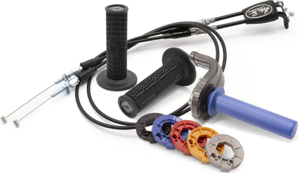 Rev3 Throttle Kit With Grips Black 