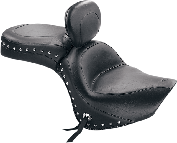 Wide Touring Seat With Driver Backrest Black, 1, nordicamoto.ro