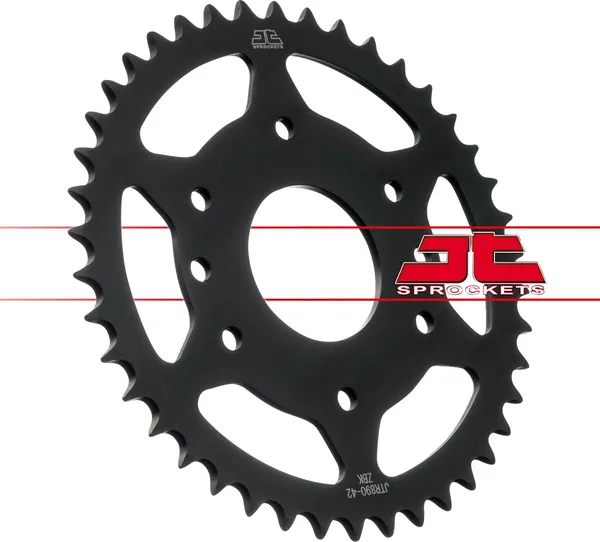 JT SPROCKETS Steel Rear Sprocket Black, Zinc Plated -1