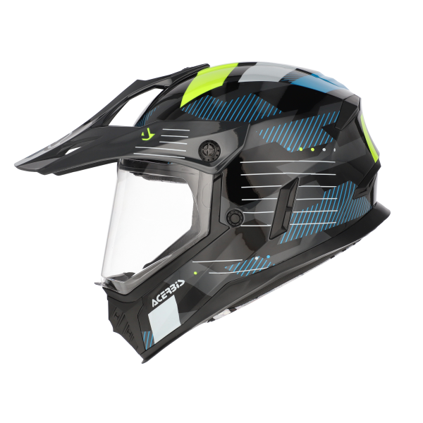 Casca Copii Integrala Acerbis Rider Negru/Galben Fluo T58-6
