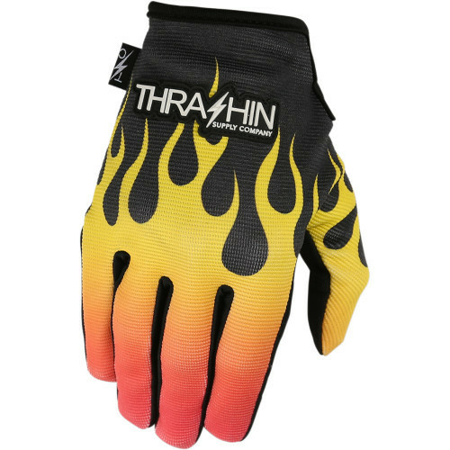 Manusi Textile Thrashin Stealth Black/Orange/Yellow-0