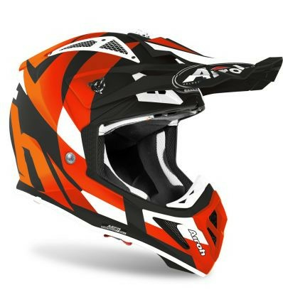 CASCA AIROH AVIATOR ACE TRICK ORANGE GLOSS-0