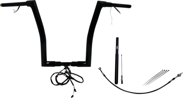 Plug & Play Ez Install 1-1/2(r) Flat Top Handlebar Kit Black, 1, nordicamoto.ro