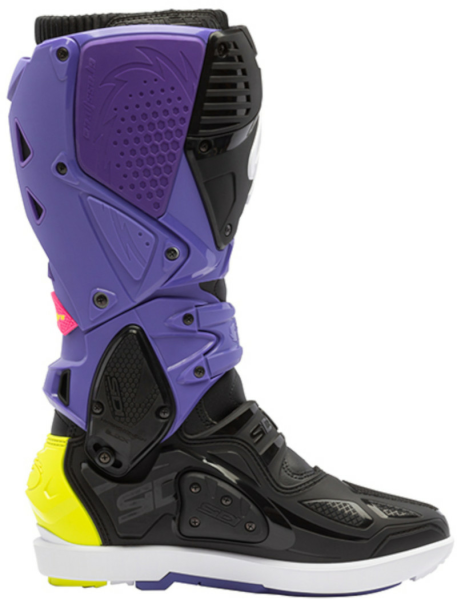 Cizme Sidi MX/Enduro Crossfire 3 SRS Violet/Black/Yellow Fluo-1