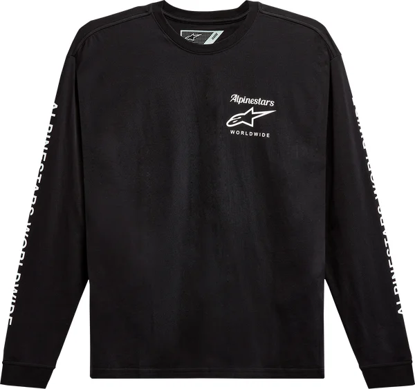 Authenticated Long Sleeve T-shirt Black M, 1, nordicamoto.ro