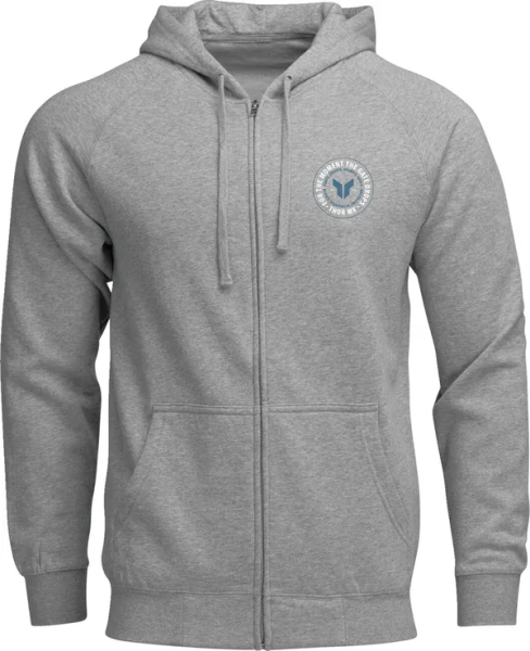 Hanorac cu fermoar Thor Badge Gray-3