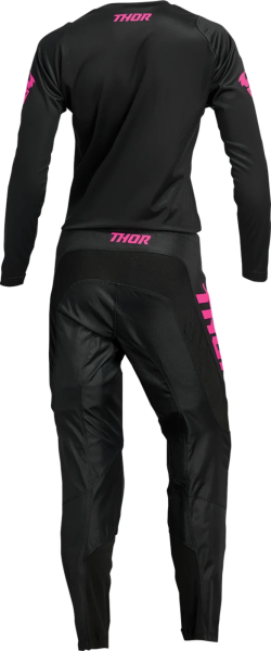 Tricou Dama Thor Sector Minimal Black/Fluo Pink L, 3, nordicamoto.ro