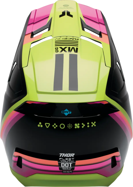 Casca Copii Thor Fleet Defy Negru/Roz/Galben Fluo S-1