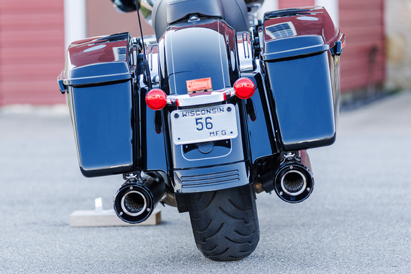 4-1/2(r) Gnx Slip-on Mufflers Black, 1, nordicamoto.ro