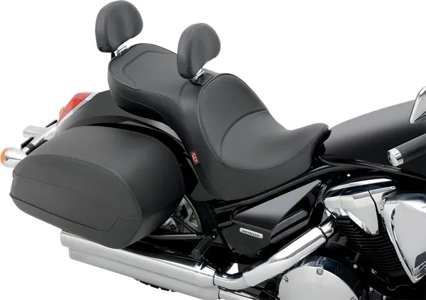 Low-profile Touring Seat With Ez Glide Ii Backrest Option Black-1