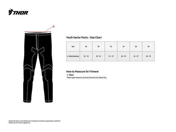 Pantaloni copii Thor Sector Minimal Red-0