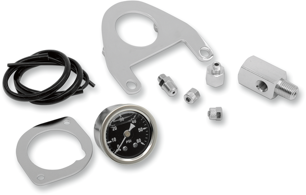 Oil Pressure Gauge Kit Chrome, 1, nordicamoto.ro