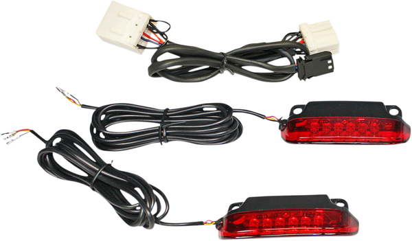 Luggage Rack Led Light Bar Red, 2, nordicamoto.ro