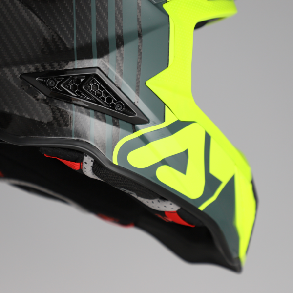 Casca Acerbis Airstrike-C Negru/Galben Fluo-5