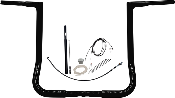 1-1/4(r) Ez Install Flat Top Handlebar Kit Black, 2, nordicamoto.ro