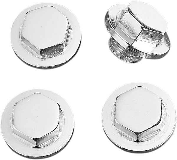 Chrome Cap Nut Kit Silver, 1, nordicamoto.ro